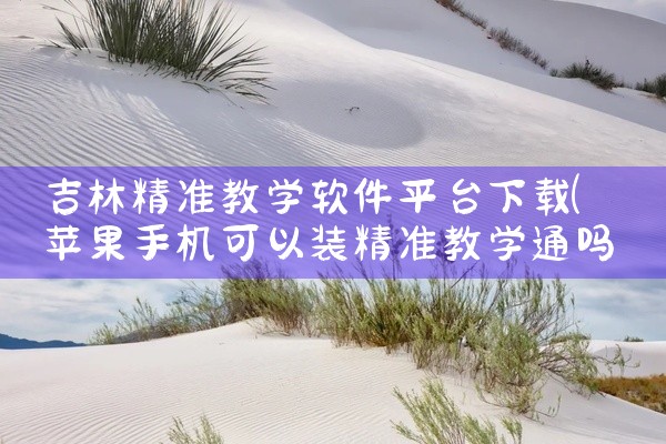 吉林精准教学软件平台下载