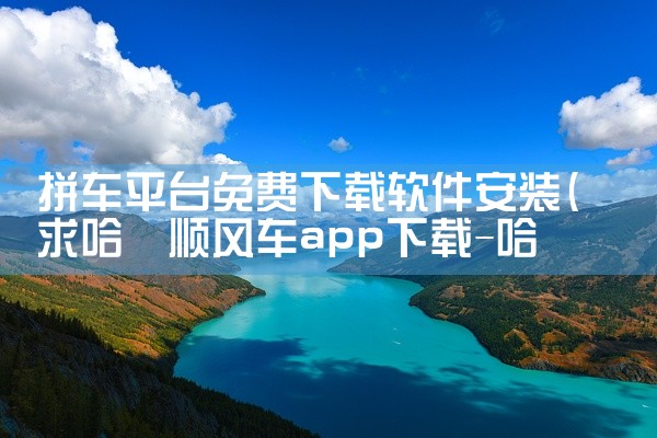 拼车平台免费下载软件安装